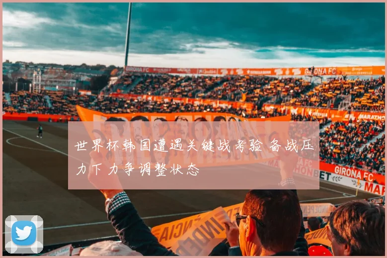 世界杯韩国遭遇关键战考验 备战压力下力争调整状态