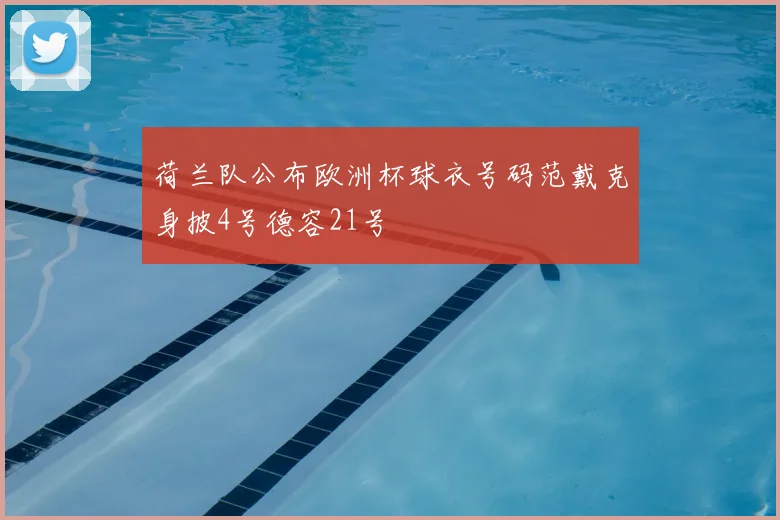荷兰队公布欧洲杯球衣号码范戴克身披4号德容21号